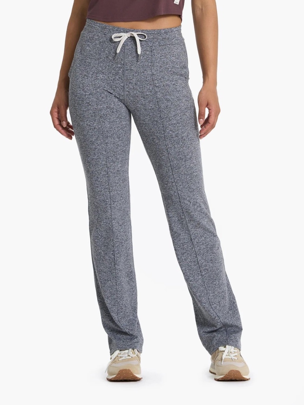 Vuori Women’s Halo Wide Leg Flare Pants Heather Grey Leggings Large